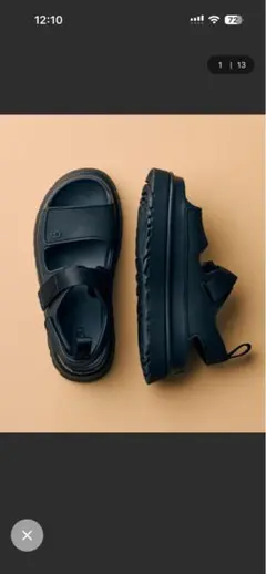 UGG 厚底 スポーツサンダル ブラック