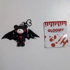 グルーミー キーホルダー ブラック羽付き