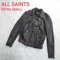 ALL SAINTS(オールセインツ)　ライダースジャケット　ブラウン　SSのサムネイル