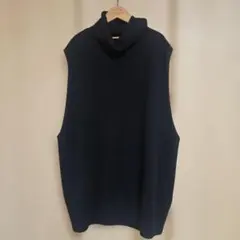 mizuiro ind ノースリーブセーター 黒 ベスト