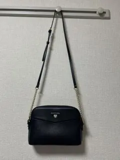 【最終値下げ】サマンサベガ　ハートビジュー付きショルダーバッグ　ブラック