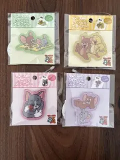 トムとジェリー アクリルステッカー 4枚セット　シール