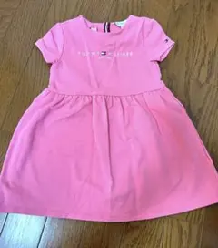 トミーヒルフィガー ベビー 半袖ワンピース ピンク サイズ92
