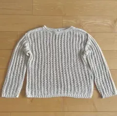 gu メッシュセーター　ナチュラルL