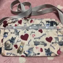 LeSportsac 猫柄 ショルダーバッグ