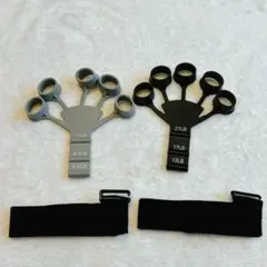 フィンガーパワー フィンガートレーナー グリップ鍛錬 握力トレーニング 2個