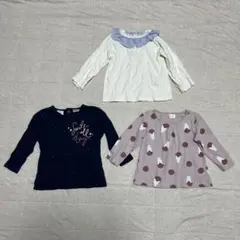 長袖トップス　カットソーセット　80〜90cm 女の子　まとめ売り