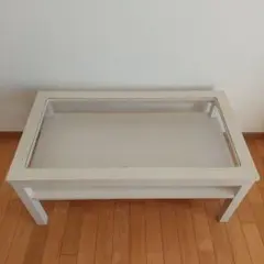 momo naturalモモナチュラル CIELE シェルホワイトガラステーブル