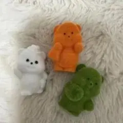 熊玩偶風格角色三件組