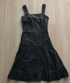 ジルスチュアート　黒　ノースリーブひざ丈ワンピース