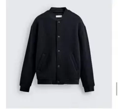 ZARA リブ編みボンバージャケット