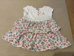 MIKIHOUSE ミキハウス ワンピース ベージュ チェック 90 - メルカリ