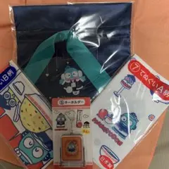 ハンギョドン　ポーチ　キーホルダー　てぬぐい(2種) サンリオ当たりくじ