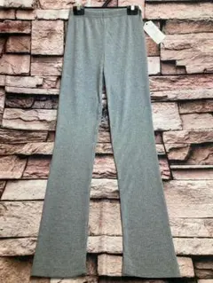 美脚＆ストレッチ！人気のリブタイプ！１０分丈綿混リブ柄ストレートレギンス１枚