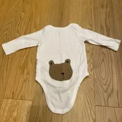 ベビーギャップ　クマプリント 長袖ボディスーツ