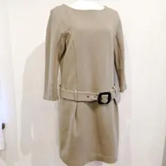 【希少】バーバリーブルーレーベル ノバチェック ワンピース ベルト ロゴ 秋冬