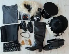 コストモ製　あんスタ　UNDEAD　ユニット衣装＋朔間零ウィッグ＋ブーツ　M