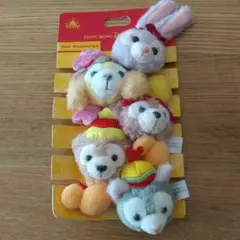 香港ディズニーランド限定　ダッフィーフレンズ　ヘアゴム　ヘアーアクセサリー