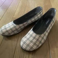 BurberryLondon 品番0022493 ノバチェック フラットパンプス - メルカリ