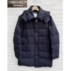ORIHICA ネイビー キルティングダウンジャケット