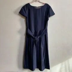 ♡ユナイテッドアローズ♡パーティードレス　ネイビー　Mサイズ　美品のサムネイル