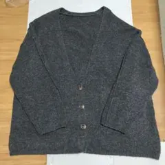 selectMOCA セレクトモカ　Vネックカーディガン　グレー　フリーサイズ