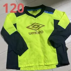 umbro 長袖ピステ 蛍光イエロー/ネイビー