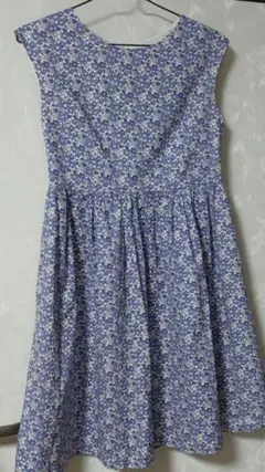 アナトリエ　リバティ　ロングワンピース 新品タグ付】アナトリエ リバティ 花柄 七分袖 ロングワンピース