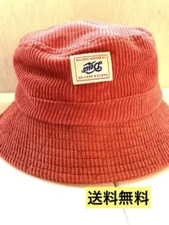 『希少』☆デウスエクスマキナ☆コーデュロイバケットハットレッド　メンズ　古着