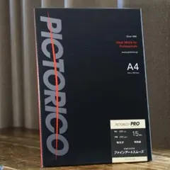 PICTORICO PRO ファインアートスムーズ　無光沢A4x15枚
