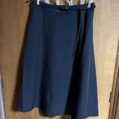 Honeys ベルト付フレアスカート６８丈　Ｌサイズ