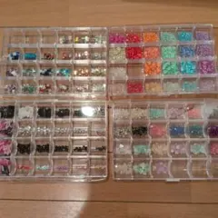 ネイルパーツセット 多色 クリスタル風