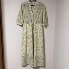 earth music&ecology 花柄ワンピース　シャツワンピース