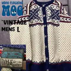 《ユーロ古着》ウール ダーレオブノルウェー 北欧 民族 ニット/カーディガン