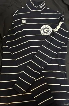 PEARLY GATES ハイネックストライプシャツ 89 サイズ2