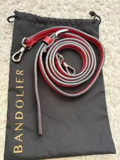 BANDOLIER レザーショルダーストラップ 赤