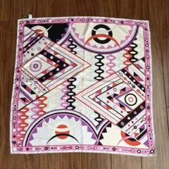 EMILIO PUCCI 幾何学模様 シルクスカーフ