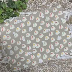 ランチョンマット★給食ナフキン★フルーツサンドシマエナガくすみ①