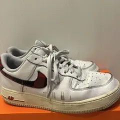 NIKE AIR FORCE 1 チェック柄スニーカー　ホワイト　27.5cm