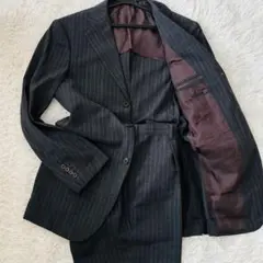 極美品✨ビームスエフ　セットアップスーツ95 76 ストライプ柄