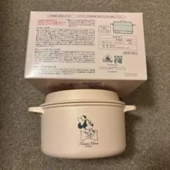 ミニー　ココット風電子レンジ調理鍋　スノコ付きのサムネイル
