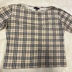 BURBERRY チェック柄 五分袖 トップス L