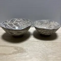 3F 京焼 清水焼 嘉峰窯 花柄 茶碗 夫婦茶碗 2客セット 伝統工芸 和食器のサムネイル