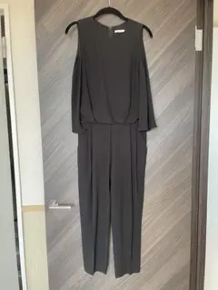 ELFORBR エルフォーブル　サロペット風ドレス　オールインワン 黒