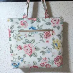 30cmファスナーバック、キャスキッドソンデニム生地使用