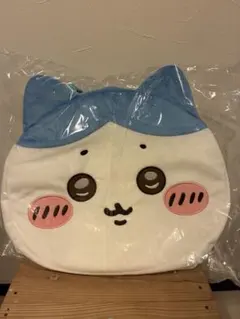ちいかわ ハチワレ おかおBIGボストンバックブルー ＆ループタオル付き未使用品