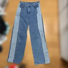 デニムパンツライン入り