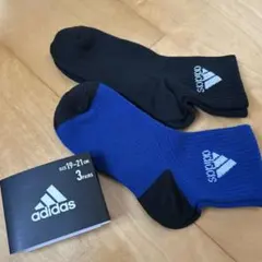 adidas キッズ靴下 19~21cm 2ペア