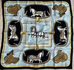 最終値下げ‼️HERMESヴィンテージ　盛装の馬　カレ　スカーフ