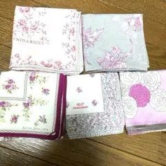 【Nina ricch、renoma等】レディース花柄ハンカチ5枚セット＊送料込
